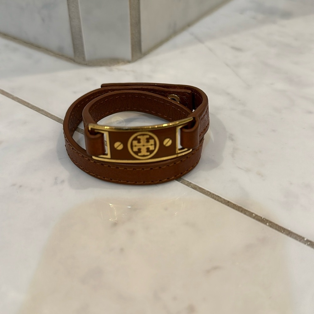 Tory Burch leather wrap bracelet